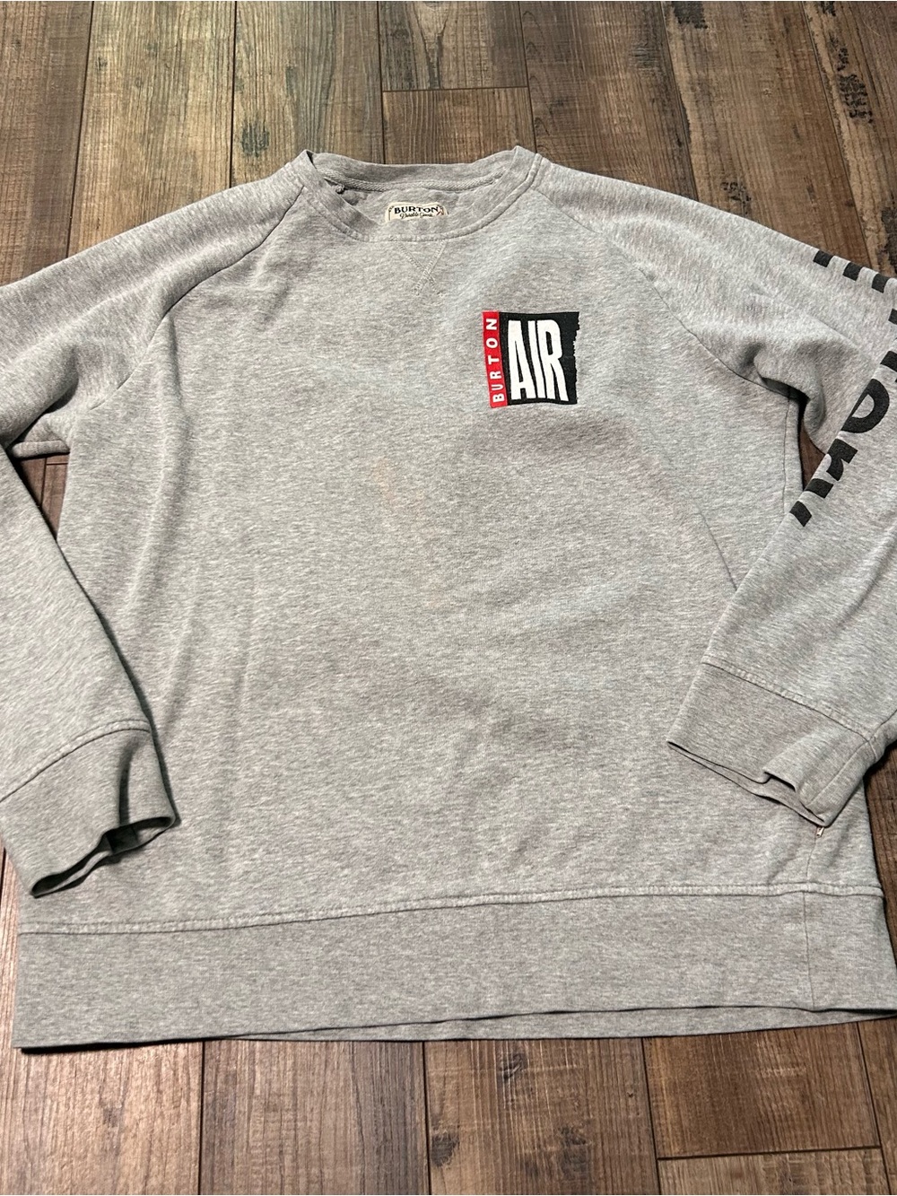 Burton Mystery Air Sweatshirt Mens M Pullover Crew Neck Graphic Logo FLAW